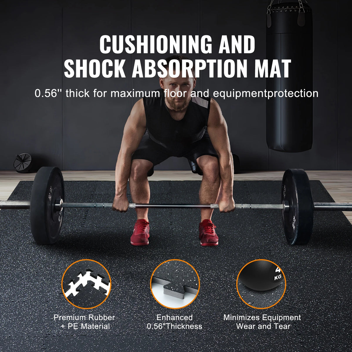 Succebuy Interlocking Rubber Foam Floor Mats For Gym Home