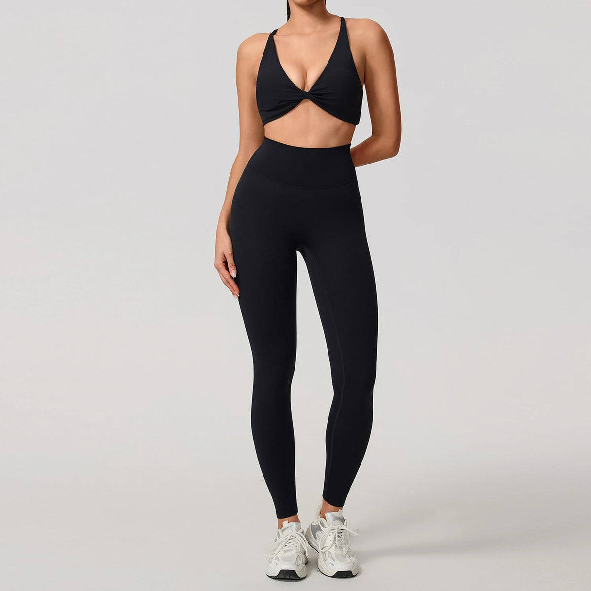 Hearuisavy Women Quick Dry Two Piece Yoga Fitness Athletic Set